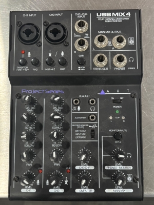 ART USBMIX4 Project Series 4-Channel Mixer and Computer